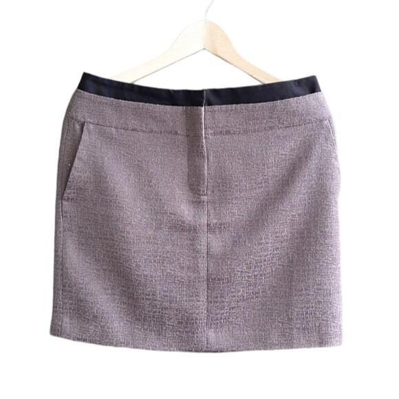 Ann Taylor Loft Brown Tones Skirt Front Zipper Size 8 - Picture 11 of 14